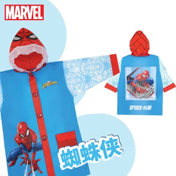 Disney Spider-Man, Zamrznjeno, otroški dežni Plašč Vrtec Otroka Nepremočljiva Vrečka z Schoolbags Poncho Otroci Študent dežni Plašč