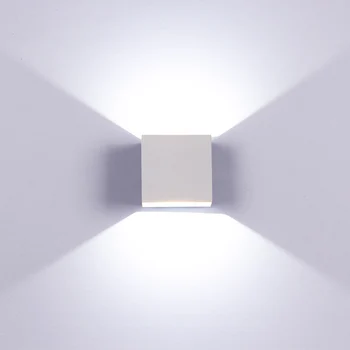 Kocka stenske luči COB LED Razsvetljave v Zaprtih prostorih Kopel Stenska Svetilka Moderne Domačo Razsvetljavo Dekoracijo Rov Aluminija Za Sprednji Ogledalo Koridor