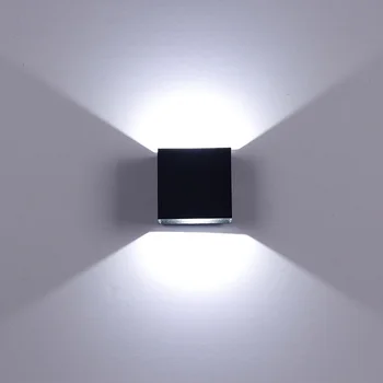 Kocka stenske luči COB LED Razsvetljave v Zaprtih prostorih Kopel Stenska Svetilka Moderne Domačo Razsvetljavo Dekoracijo Rov Aluminija Za Sprednji Ogledalo Koridor