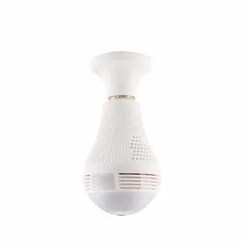 AOUERTK LED Luči 960P WiFi CCTV Fisheye Žarnica Svetilka IP Kamero 360-Stopinjski Brezžični Panoramski Dan in Noč Home Security Vlomilec