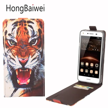 Telefon primeru kritje Za Huawei Y5 II P9 10 P8 lite 2017 Nova Mate9 7mini Usnjena torbica za Čast 5A LYO-L21 6X 4C Pro Maimang 4 vrečko