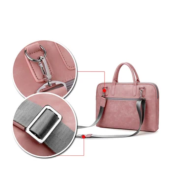 Moda PU Usnje, usnjeni torbi, 15.6 15 14 13.3 13-palčni Ženske Messenger Ramo torba za Prenosnik 17.3-inch Visoke kakovosti luksuzni 2018