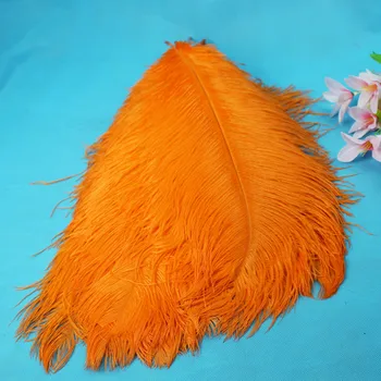 Azija Ra Poceni prodaja Oranžno barvo Obarvana Visoke kakovosti nesreča perje 40-45 cm 16-18-inch dolgo diy nesreča obsegov za dom vaza deco