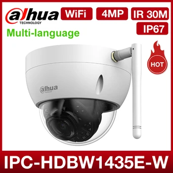 Dahua Wifi IP Kamera IPC-HDBW1435E-W 4MP Omrežja cctv Dome kamera Podporo H. 265 IR 30 m IP67 IK10 SD Nepremočljiva ONVIF P2P