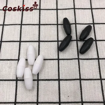 200pcs Črno in belo Breakaway Plastičnih Sponk Za Silikonski Začetnih Ogrlica DIY Varnostno Zaponko Baby Teether Zapirala