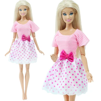 Moda 10 Nastavitev/Veliko Mešanica Slog Lutka Obleko Stranka Obleke, Obleko Obleko za Barbie Lutka Pribor Baby Dekle DIY Hiša Igrača