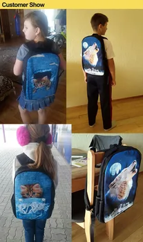 INSTANTARTS šolska torba za Najstnike Dekle, Fant, Otroci in Modnih Sedem Smrtnih Grehov Anime Nastavite Nahrbtnik Najstniki Študent Dayback Otrok Vrečko