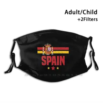 Španija Zastavo Španski Espana Design Proti Prahu Filter Stroj Masko Otroci Španija Zastavo Španski Espana Madrid