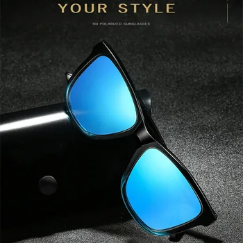Blagovno znamko Design Polarizirana sončna Očala Moških Voznik Odtenki Moški Vintage sončna Očala Za Moške Spuare Ogledalo UV400 Brez Primeru M234