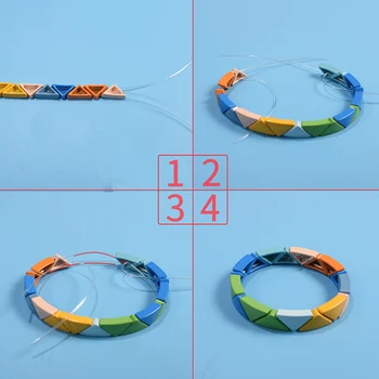 225pcs/box mavrica trikotnik ploščice, kroglice miyuki, tila kroglice myiuki japonski miuki kroglice beeds za nakit, za kar braclet kit 2020