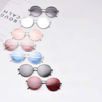 Peekaboo uv400 polarizirana sončna očala za ženske letnik korejskem slogu votlih okrogla sončna očala moški 2020 visoke kakovosti poletje