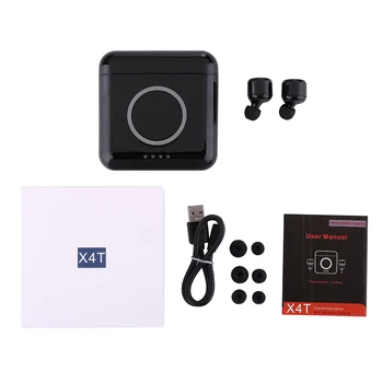 X4T Mini Nevidno Brezžične Bluetooth slušalke Stereo Bluetooth slušalke 5200mAh Za iphone, pametni telefon xiaomi