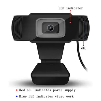 1080P HD Webcam PC Mini USB 2.0 Spletna Kamera Z Mikrofonom USB Računalnik, Kamera Za Webcam Live Streaming 1080P/480P