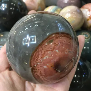 Naravni ocean jasper področju quartz crystal ball zdravljenje 60-80 mm naključno 1pc