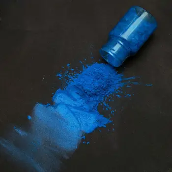 10 Barve na Morje Modro Sljuda v Prahu Pearl Pigment Epoksi Smolo, Kozmetično Barvilo Razred sestavljajo Milo, zaradi Česar Pearl Barve za Barvanje Kit