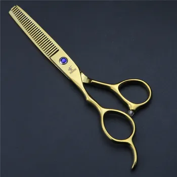 6 inch levi strani las škarje nastavite frizer profesionalne frizerske škarje Japonska 440C rezanje in redčenje škarje