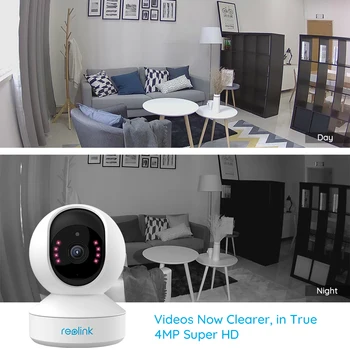 Reolink E1 Pro 4MP Baby Monitor Two-Way Audio 2.4 G/5 G Wifi Kamere Pan/Tilt Zaprtih Home Security IP Kamere