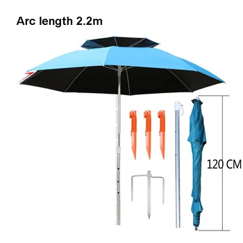 POTOVALNA PRAVLJICA 1.8/2/2.2 m univerzalno prostem ribolov dežnik UV ne dežnik dvojno plast plaži dežnik