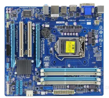 Za Gigabyte GA-B75M-D3H Prvotno Uporabljajo Desktop Motherboard B75M-D3H B75 Socket LGA 1155 DDR3 Mikro-ATX Na Prodajo