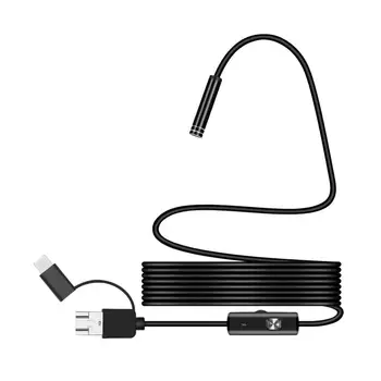5.5 mm Micro USB Tip-c USB 3-v-1 Računalnik Endoskop Borescope Cev Nepremočljiva USB Pregled Video Kamere Za Android
