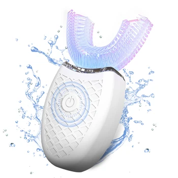 Električna Zobna Ščetka Smart 360 Stopinj Sonic Samodejno Zobna Ščetka Zob Zob Ultrazvočno Silikonski U Obliki Glave