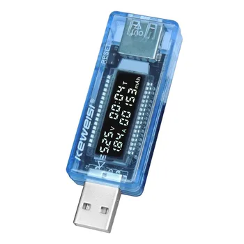 USB Trenutno Napetost Zmogljivost Tester Volt Trenutno Napetost Odkrivanje Polnilnik Zmogljivosti Tester Meter Mobilne Moč Detektor Baterije Test