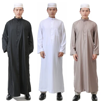 6Color Moških arabski Islamski Oblačilni Savdska Arabija Pakistan Dubaj Arabski Abaya Muslimansko Obleko Tradicionalnih Muslimanskih Oblačilih, Islam Oblačila