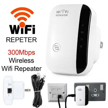 300Mbps, WiFi Pišu Repetitor Brezžičnega Range Extender Ojačevalnik Signala Booster