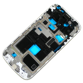 Novo Celoten Sklop Za Samsung Galaxy S4 mini i9190 i9192 i9195 Stanovanj Primeru + Sredini Okvirja + Zadnji Pokrovček + Spredaj Steklo +Lepilo+Orodja