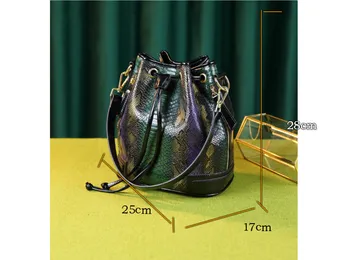 ICEV nova moda, ki panelled niz vedro messenger bag split usnje, velike zmogljivosti, tote vrečke za ženske sklopka znanih blagovnih znamk, sac