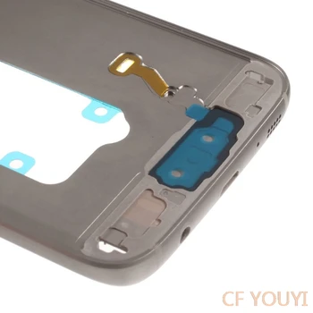 CFYOUYI za Samsung Galaxy S7 G930F Sredi Sredini Tablice Okvir Stanovanje z Majhnimi Deli - Zlato, Srebrno Siva