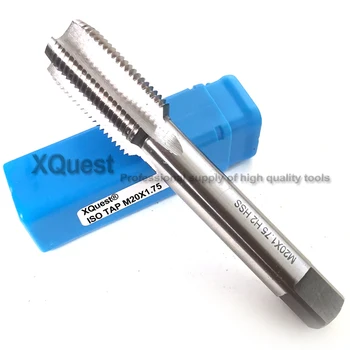 XQuest HSS Metrični navoj strani tapnite M20 M20X2.5 M20X2 M20X1 M20X0.75 M20X0.5 levo roko Naravnost Flavta plug pipe M20X1.5 M20X1.25