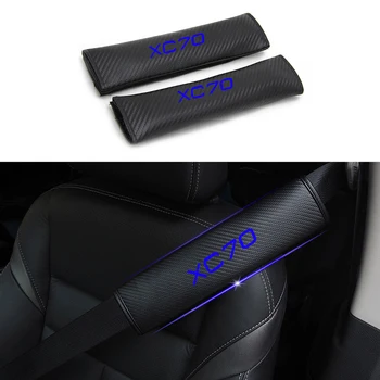 Odsevni Avto varnostnega pasu ramen Blazine Varno Pasom Sedeža Kritje Za Volvo XC70 Avto Styling Auto Deli 2pcs