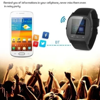 M26 nepremočljiva Smartwatch Bluetooth M26 Pametno Gledati vsak Dan vodoodporna LED Zaslon Za Android Telefon Sinhronizacijo Pedometer Pametno Gledati