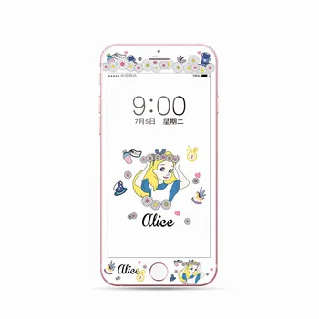 Disney 2021 Princesa Risanka Kaljeno Steklo Za Iphone 6 6S 7 8 Zaščitnik Zaslon Zaščitna folija Za Iphone 6 6S 7 8 Plus