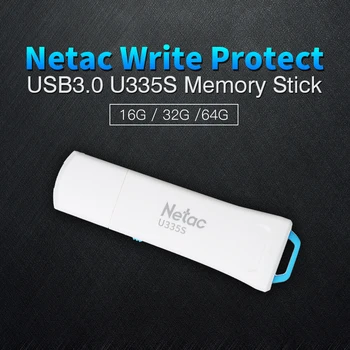 Netac U335S 64GB/32GB/16GB Pendrive Write Protect USB3.0 Bliskovni Pogon U335S 64 G Memory Stick, USB 3.0 Pero Disk Palice