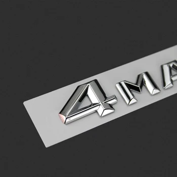 Črke Simbol za Mercedes Benz 4MATIC Značko Avto Styling Uspela Trunk 4 Kolesni Pogon Logotip Nalepko Glossy Black Chrome Nove Stare