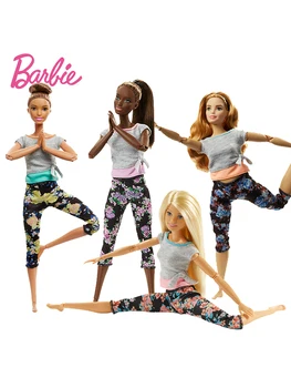 Prvotni Barbie Gimnastika Joga Šport Lutka Barbie Vsi Spoji Premikanje Lutka Izobraževalne Igrače Božič Dekle Rojstni dan Igrače Darilo DHL81