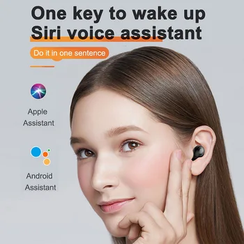 TWS Slušalke Bluetooth Slušalke Res Brezžične Stereo Čepkov V Uho Slušalke Podporo Siri Šport za Samsung Xiaomi Vivo Lotus