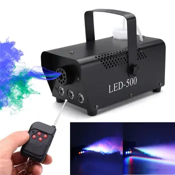 Nadzor inalámbrico LED 500W máquina de humo RGB Barvni LED máquina de niebla LED generador de niebla par escenario eyector de h