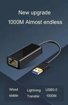 USB 3.0 Ethernet vmesnik USB 2.0 USB3.0 Omrežno Kartico za RJ45 Lan za Windows 10 Xiaomi Mi Polje 3 S Nintend Stikalo Ethernet, USB