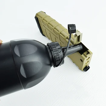 Bullet Artefakt Steklenica za Vodo Gel Kroglice Blaster CS Bitka - Črna