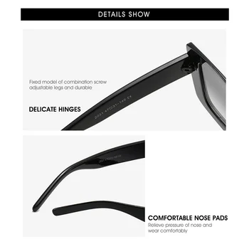 LNFCXI Nov Kvadratni Oversize Modnih Odtenkih za Ženske, Retro sončna Očala Ženske Posameznih Roza Okvirju sončna Očala Moških UV400