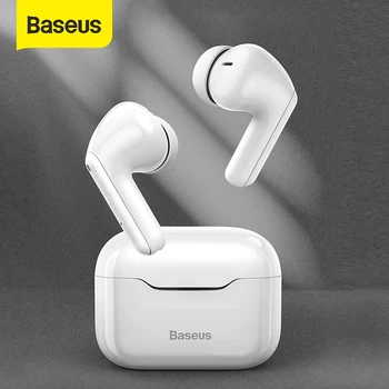 Baseus TWS ANC Brezžična tehnologija Bluetooth 5.1 Slušalke Aktivni šumov Hi-Fi Avdio Slušalke Dotik za Nadzor Iger na srečo Čepkov