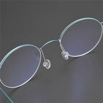 Platišča Iz Titana Očala 2020 Št Vijak Očala Na Recept Očala Okvir Moški Ženske Krog Kratkovidnost Optični Korejski Očal Okvir Moški