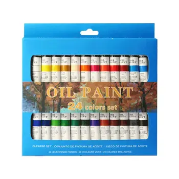 24 Barv, Strokovno Oljno sliko Slikarja za Risanje Pigment 12ml Cevi Nastavite Umetnik, Art Potrebščine