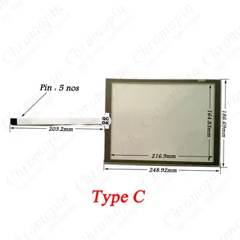Dotik Plošče za B&R Moči Plošča 4PP482.1043-75 4PP482-1043-75 4PP482.1043.75 Zaslon Na Dotik Plošče Stekla, Popravilo