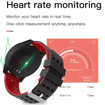 Pametna Zapestnica Fitnes Tracker Krvni Tlak Merjenje Watch Nepremočljiva IP67 Srčnega utripa Smart Band Gledam Ženske Moški