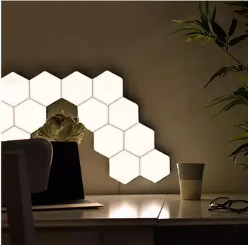 2019 Novo Bing vision na Dotik Občutljiv LED Panel Svetlobe Modularni Heksagonalna LED Magnetni Luči painel LED plafon led techo