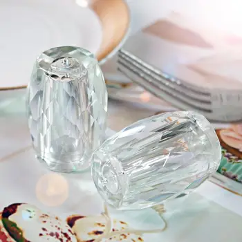 H&D Mini Vžigalnike Kristalno Začimbe Steklenico Sol in Poper Shakers Kuhinja Dekor (Sklop 2) Sol Stresalnik Nastavite Stranka Uslug